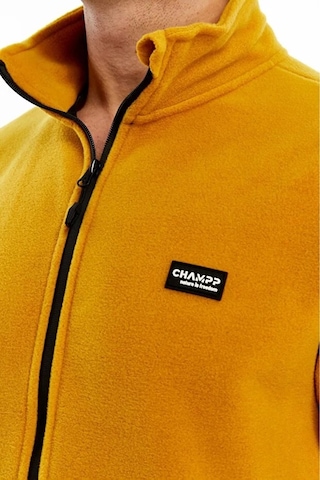 Champp Tam Fermuarlı Unisex Polar Sarı