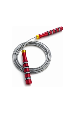 Evapera Profesyonel Speed Rope Atlama İpi Rulmanlı Bilyalı Hızlı Dönüş Fitness Crossfit & Boks İpi Kırmızı