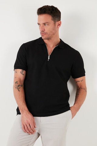 Buratti Pamuklu Regular Fit Yarım Fermuarlı 3'Lü Paket Erkek Polo Yaka T Shirt 5902434S3 Siyah-Siyah-Ekru