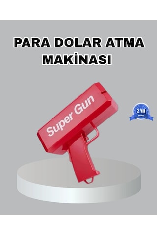 Para Saçma Makinesi Kırmızı Model 100 Lü Para Hediyeli 0
