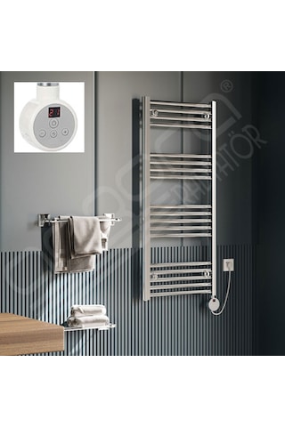 Angora Dijital Termostatlı Elektrikli Krom Havlupan 50 X 70 Cm Sağ