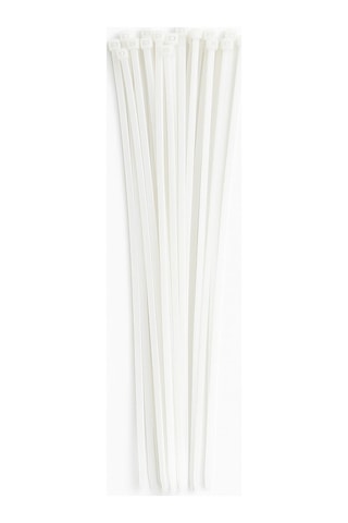 Vıvaluxe Beyaz Plastik Kablo Bağı 4.8 X 380 Mm 100 Adet , Dayanıklı Naylon Malzeme, Güçlü Tutuş, İç Ve Dış Mekan Kullanımına Uygun, Kablo Düzenleme Ve Sabitleme İçin Ideal Zip Tie Seti