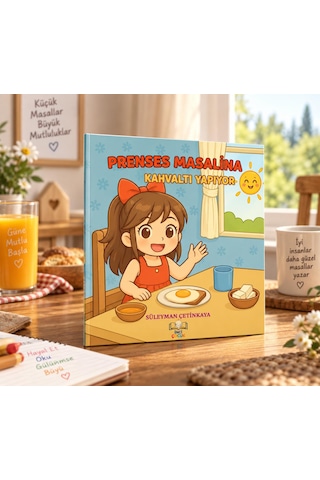 Prenses Masalina Kahvaltı Yapıyor Resimli Kitap