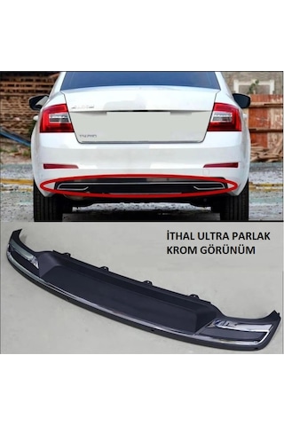 Skoda Octavia Arka Tampon Difüzörü Amg Model 2013-2017 Arası