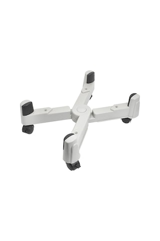 Sones 5-tekerlek Ayarlanabilir Hareketli Kasnak X-tipi Bilgisayar Ana Bilgisayar Plastik Şasi Tepsi Tutucu Gri