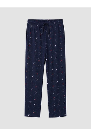 LC Waikiki Lc Waıkıkı Lacivert Regular Fit Baskılı Erkek Pijama Alt