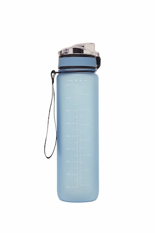 1 Litre Ölçü Göstergeli Spor Su Şişesi Açık Mavi