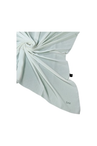 Mim Eşarp Enba Aerobin Jazz Caz Siyah Eşarp 120x120 Cm Krem