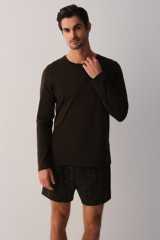 Suwen Casual Essentials Erkek Uzun Kollu T-shirt Sh27409607s187 Haki