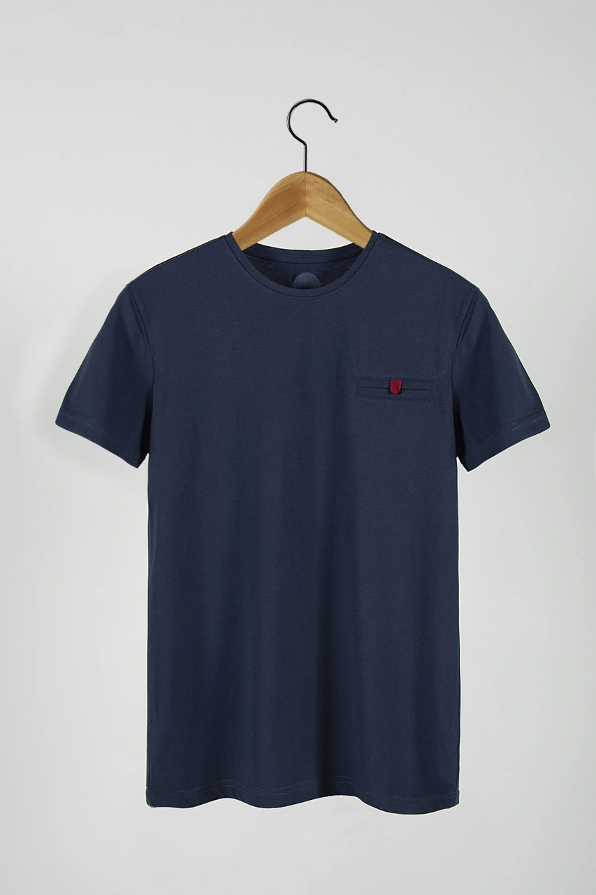 Veaven Erkek Lacivert Bisiklet Yaka Cepli T-shirt Vavn20y-3400650-1 Lacivert