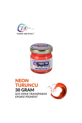 Neon Sıvı Pigment Boya Epoksi İçin/ Turuncu/ Canlı Renkler