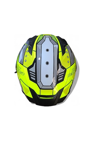 Ncr Kapalı Visörlü M69 Ece22-06 Belgeli Kapalı Kask Sarı