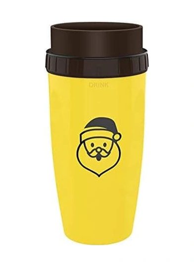 Pipetli Çift Duvarlı Silikon Kupa, Ters Çevrilebilen Dökülmeye Dayanıklı Kupa, Sıcak Veya Soğuk Tutan Çift Duvarlı Kupa, 300 Ml