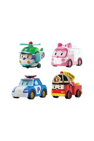 Polı Mrt-760 Robocar Poli Mini Kasabanın Kurtarma Araçları 4lü Set Standart