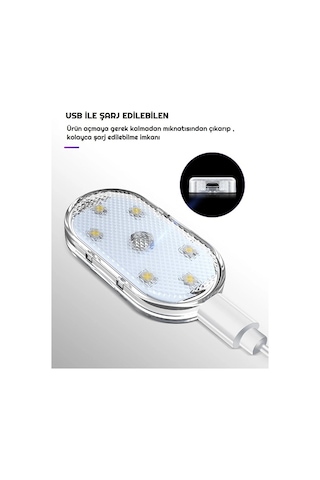 Hubstein 7 Renk Değişebilen Dokunmatik Sensörlü Mini 6 Led Lamba