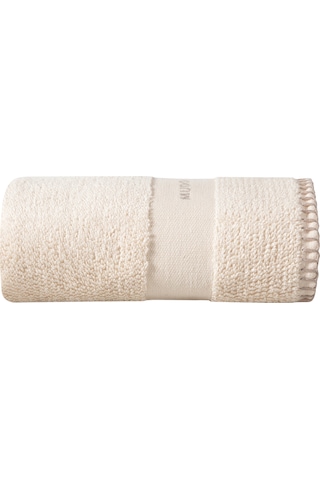 Mudo Home Mudo Home Krem Yüz Havlusu 50x80 Beyaz