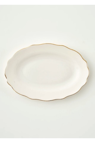 Bella Maison Victoria Porselen Sunum Tabağı Gold 30 Cm Gold