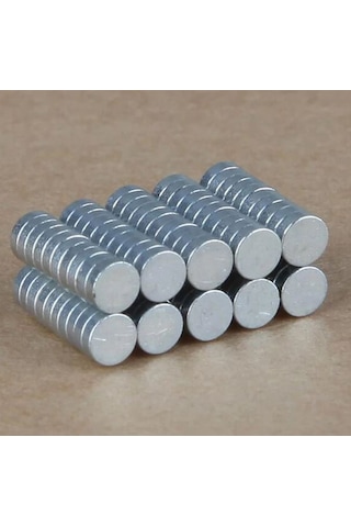 Neodyum Yuvarlak Mıknatıs-10X1.5Mm 5-12- 24-50-100-250-500 Adet 100 Adet