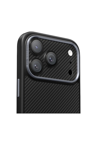Apple Uyumlu iPhone 17 Pro Benks Armorwarrior Serisi 600d Kevlar Kamera Lens Koruyucu Siyah