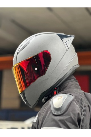 Ls2 Rapıd 2 Mat Concrete Kask Şeffaf Vizör + Spoiler Mat Concrete