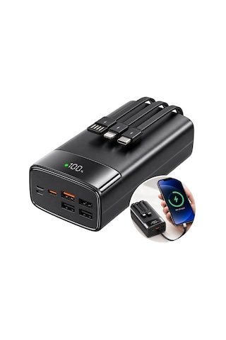 Snapron Snp-3035 22.5w Lcd Erkan Pd 30.000 Mah Dahili Kablolu Hızlı Şarjlı Powerbank Diğer