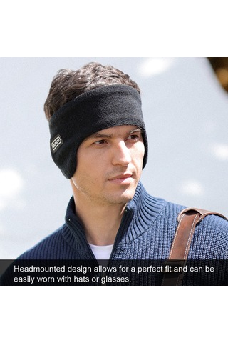 Golovejoy Kış Kayak Kulaklıkları Soğuk Gün Açık Spor Bisiklet Siyah