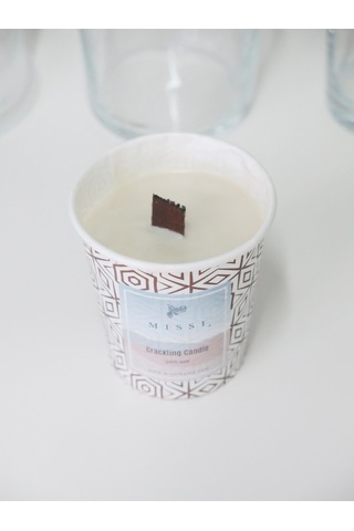 MİSSİ CRACKLING PALO SANTO VEGAN REFİL MUM 130 GR (ÇITIRTILI)