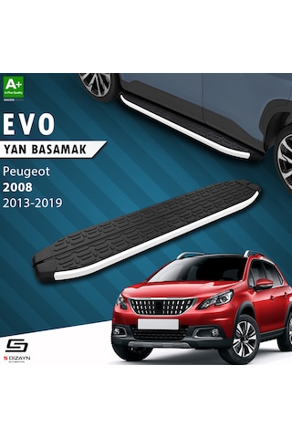 S-dizayn Peugeot 2008 Evo Aluminyum Yan Basamak 173 Cm 2013-2019