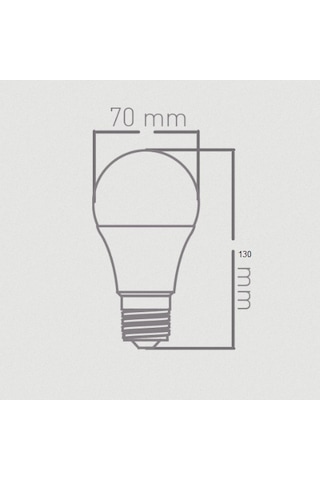 Ack Led Ampul 15 W E-27 3000K Gunışığı Işık - Aa13-01520