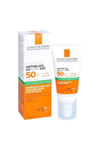 La Roche-posay Innovation Anthelios Uv Mune 400 50+ Oil Control Gel Creme Ultra Long Uva Protection Sans Parfum 50 Ml