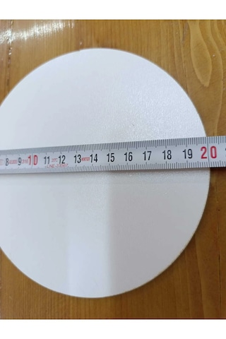 20 Cm Yuvarlak Pasta Altlığı Ve Çok Amaçlı Dekoratif Mdf Panel