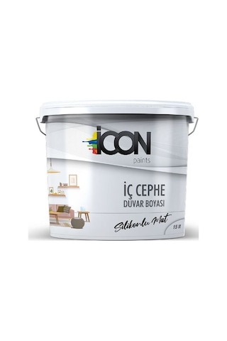 Icon Silikonlu Mat Iç Cephe Boyası 15 Lt.