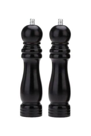 2li Karabiber Tuz Kahve Baharat Öğütücü Ahşap Manuel El Değirmeni