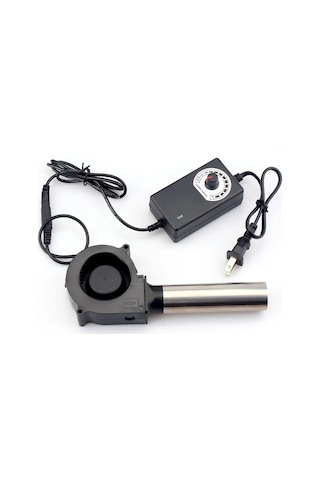 Samdoo 100-220v Hız Ayarlanabilir Çift Topaklı Turbo Blower, Uzun Borulu Santrifüj Fan, Odunlu Mangal Ve Soğutma İçin Avrupa Standartı Çok Renkli