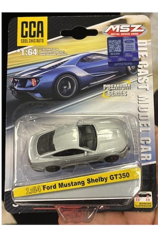 Cca Premium Series Ford Mustang Shelby Gt350 Gümüş 1/64 Model Araba