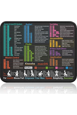 Vkemall Ofis Ve Oyun İçin Sulu Dayanıklı Taşınabilir Kısayol Fare Padı - 250x300x3mm Kenar Kapaklı Bilgisayar Matı Diğer