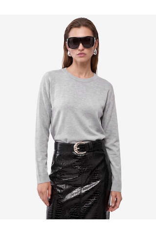 Koton Regular Fit Uzun Kollu Bisiklet Yaka Basic Sweatshirt Gri 7wak10006ek