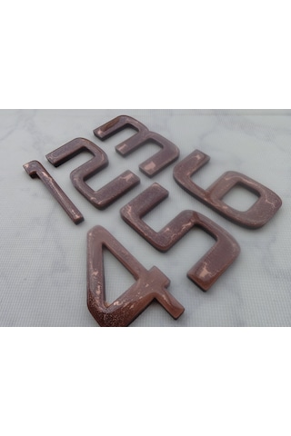 12Cm Kapı Daire Villa Bina Birim Numarası No:1-2-3-4-5-6 N11.2580