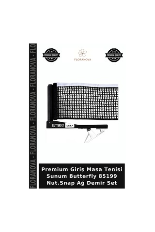 Premium Giriş Masa Tenisi Sunum Butterfly 85199 Nut.snap Ağ Demir Set