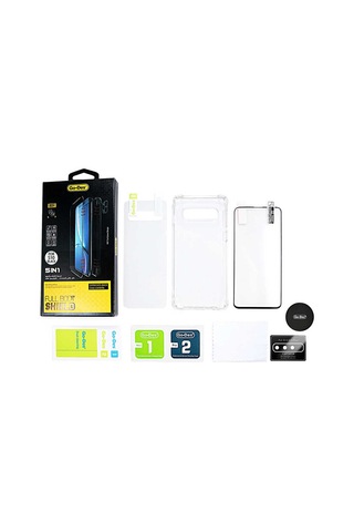 Go-Des Galaxy S10 Ön Arka Koruma Go Des 5 in 1 Full Body Shield  ZORE-220629 Şeffaf