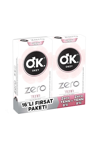 Okey Zero Tenn Prezervatif 2 x 8'li