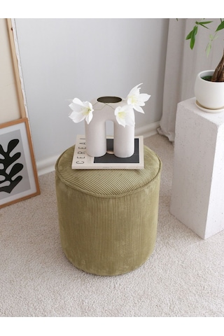 Teddy Fitilli Puf Haki