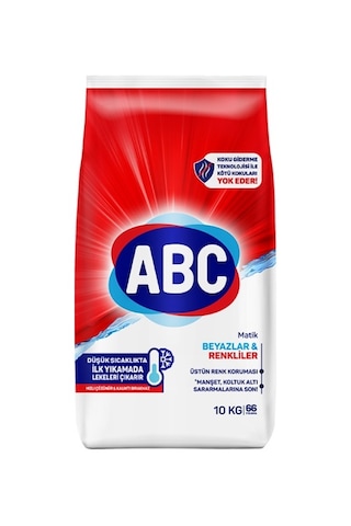 Abc Matik Toz Çamaşır Deterjanı 40kg 4pk 10kg Klasik 264 Yıkama
