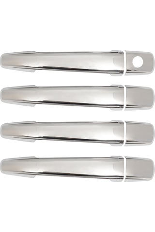 Peugeot 208 Uyumlu 2012-2020 Krom Kapı Kolu 4 Kapı Paslanmaz Çelik