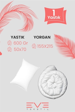 Eve Tekstil Tek Kisilik Yorgan Seti 155x215 Cm Beyaz
