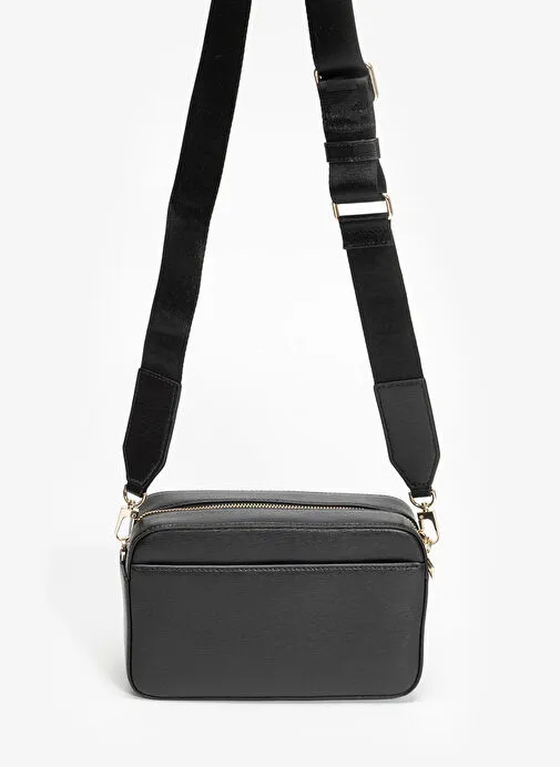 Dkny Siyah Kadın Deri Çapraz Çanta