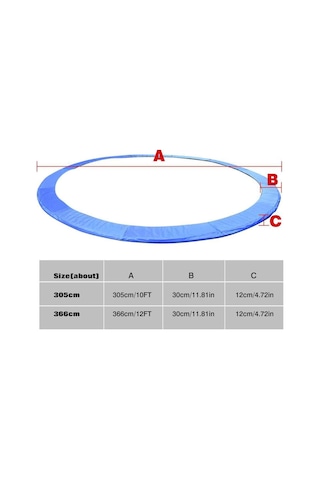 Hepitop File Korumalı Trambolin 366 CM
