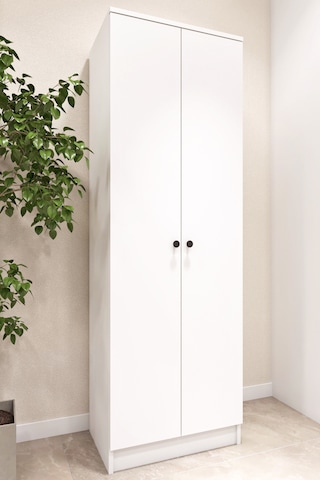 Ases Mobilya Ases E53 Çok Amaçlı Dolap Mutfak Dolabı , Banyo Dolabı , Kiler Dolabı Beyaz Beyaz