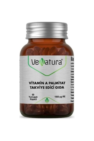 VeNatura Vitamin A Palmitat 60 Yumuşak Kapsül