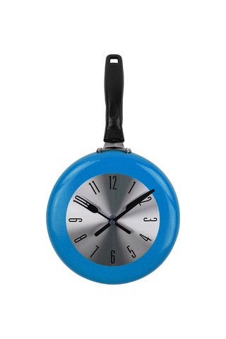 Mufunye Retro Stil 8 İnç Kırmızı Duvar Saati, Yüksek Dayanıklı Metal, Modern Dekorasyon İçin Mükemmel Seçim Çok Renkli